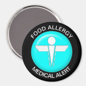 Food Allergy Alert Magnet (Voorkant / Achterkant)
