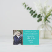 Food Allergy Alert Persoonlijke Chef Playdate Kaar Visitekaartje (Staand voorkant)