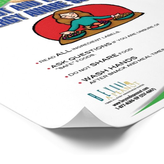 Food Allergy Aware School Poster (Hoek)