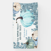 Food Allergy Friendly Blauwgroen Pumpkin Project Spandoek (Verticaal)