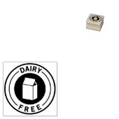 Food Allergy Icon Dairy Free Rubberstempel (Gestempeld)