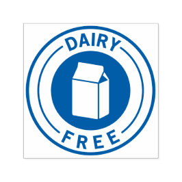 Food Allergy Icon Dairy Free Zelfinktende Stempel