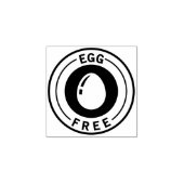 Food Allergy Icon Egg Free Rubberstempel (Afrduk)