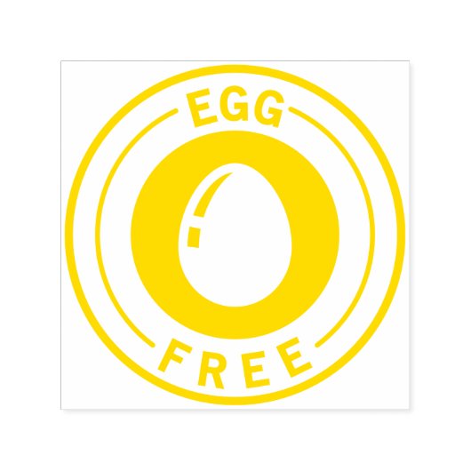 Food Allergy Icon Egg Free Zelfinktende Stempel (Design)