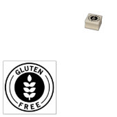 Food Allergy Icon Gluten Free Rubberstempel (Gestempeld)