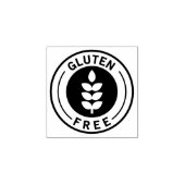 Food Allergy Icon Gluten Free Rubberstempel (Afrduk)