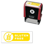 Food Allergy Icon Gluten Free Zelfinktende Stempel (In situ)