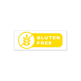 Food Allergy Icon Gluten Free Zelfinktende Stempel