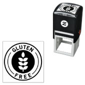 Food Allergy Icon Gluten Free Zelfinktende Stempel (In situ)