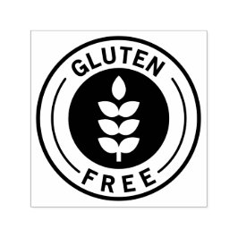 Food Allergy Icon Gluten Free Zelfinktende Stempel