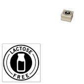 Food Allergy Icon Lactose Free Rubberstempel (Gestempeld)