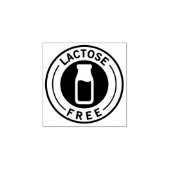 Food Allergy Icon Lactose Free Rubberstempel (Afrduk)
