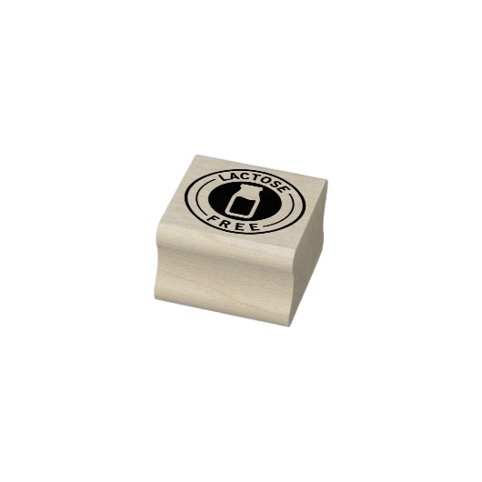 Food Allergy Icon Lactose Free Rubberstempel (Stempel)