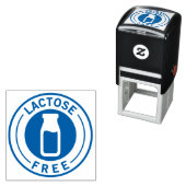 Food Allergy Icon Lactose Free Zelfinktende Stempel (In situ)