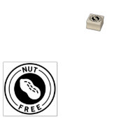 Food Allergy Icon Peanut Free Rubberstempel (Gestempeld)