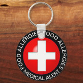 Food Allergy Medical Alert Sleutelhanger (Voorkant)