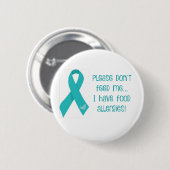 Food Allergy Pin Ronde Button 5,7 Cm (Voorkant /achterkant)