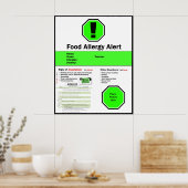 Food Allergy Poster for School (Keuken)