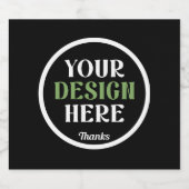 Food and Beverage Label Set Sparkling Wijnetiket (Enkel label)