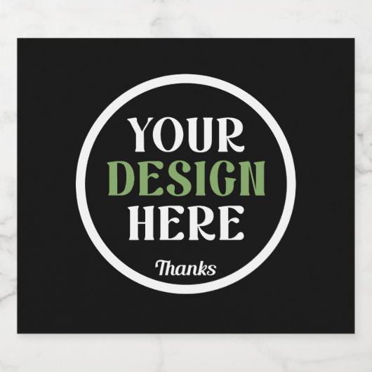 Food and Beverage Label Set Sparkling Wijnetiket (Enkel label)