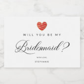 Food and Beverage Label Set Sparkling Wijnetiket (Enkel label)