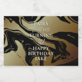 Food and Beverage Label Set Sparkling Wijnetiket (Enkel label)