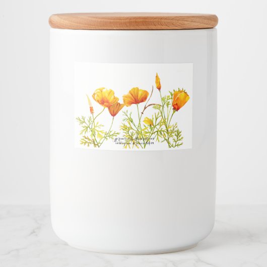 Food and Beverage Label Set Voedselcontainer Etiket (Voorkant)