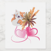 Food and Beverage Label Set Wijn Etiket (Enkel label)