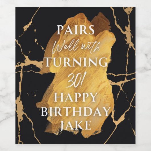 Food and Beverage Label Set Wijn Etiket (Enkel label)