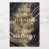 Food and Beverage Label Set Wijn Etiket (Enkel label)