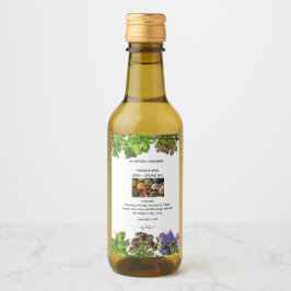 Food and Herbal Blend Label Set Wijn Etiket