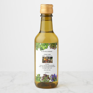 Food and Herbal Blend Label Set Wijn Etiket