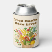 Food Banks Save Lives Blikjeskoeler (Blikje Voorkant)