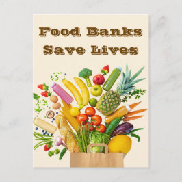 Food Banks Save Lives Briefkaart