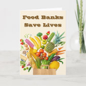 Food Banks Save Lives Kaart (Voorkant)