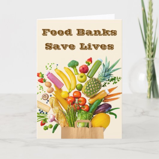 Food Banks Save Lives Kaart (Voorkant)