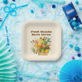 Food Banks Save Lives Papieren Bordje (Feest)