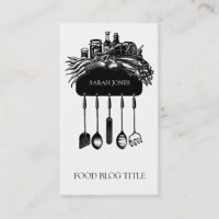 Food Blog Logo Hangende Keukengerei