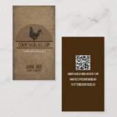 Food Blog Rooster Visitekaartje (Voorkant / Achterkant)