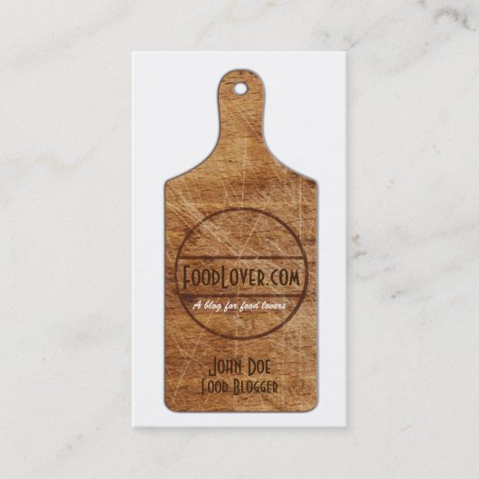 Food Blog Visitekaartje (Voorkant)