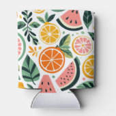 Food Blogger Decor Fruitige Foodie Zomer Monogram Blikjeskoeler (Achterkant)