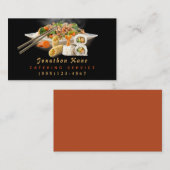 Food Bord Design Catering Chef Service Visitekaartje (Voorkant / Achterkant)