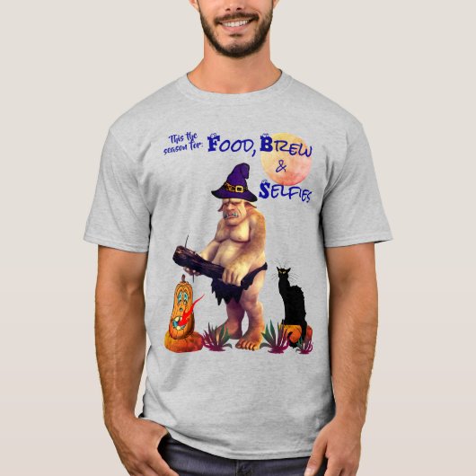Food Brew Selfies Halloween T-shirt (Voorkant)