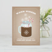 Food Business Kerstmis Kaart (Staand voorkant)