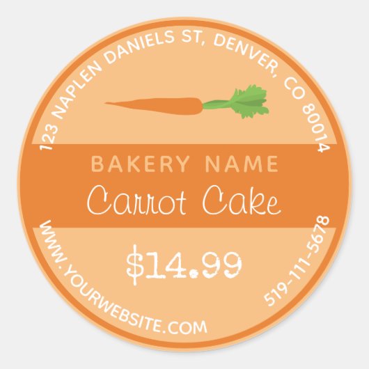 Food Cake Sticker (Voorkant)
