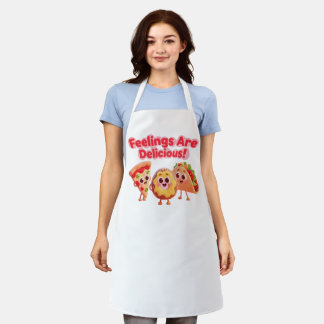 Food Cartoon Apron – Fun Kitchen Cooking Gift Schort