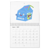 Food cartoon illustratie kalender (Mar 2027)