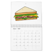 Food cartoon illustratie kalender (Mar 2027)
