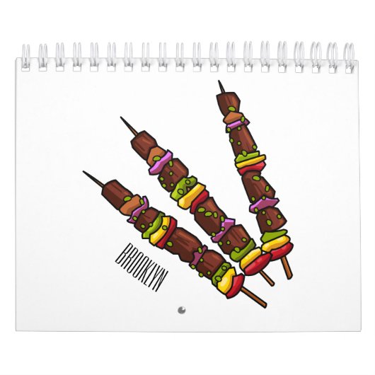 Food cartoon illustratie kalender (Hoes)