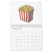 Food cartoon illustratie kalender (Feb 2027)
